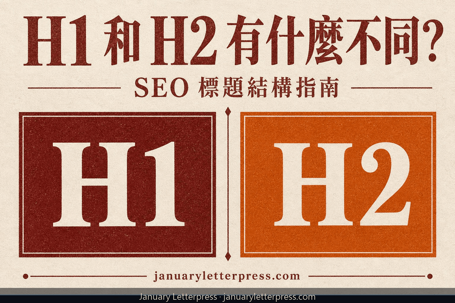 H1 和 H2 有什麼不同？SEO 文案寫作者的標題結構指南